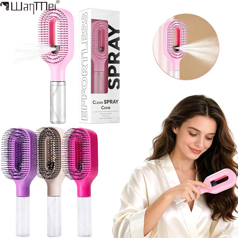 Hair Care Clinic - 2 in 1 Sprayer Hairbrush Detangling