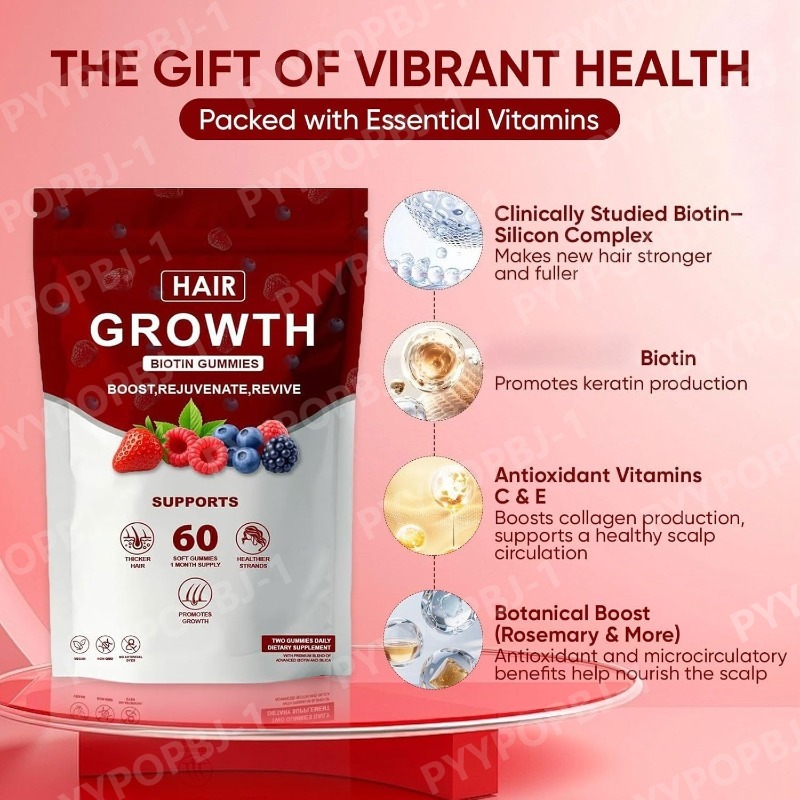 Women Hair Growth Vitamin Gumm - Hair Care Gummies incelemesi ve fiyatı