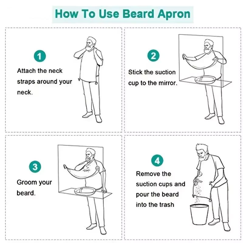 Men's Beard Shaving Apron - Cl - Hair Care Clinic incelemesi ve fiyatı