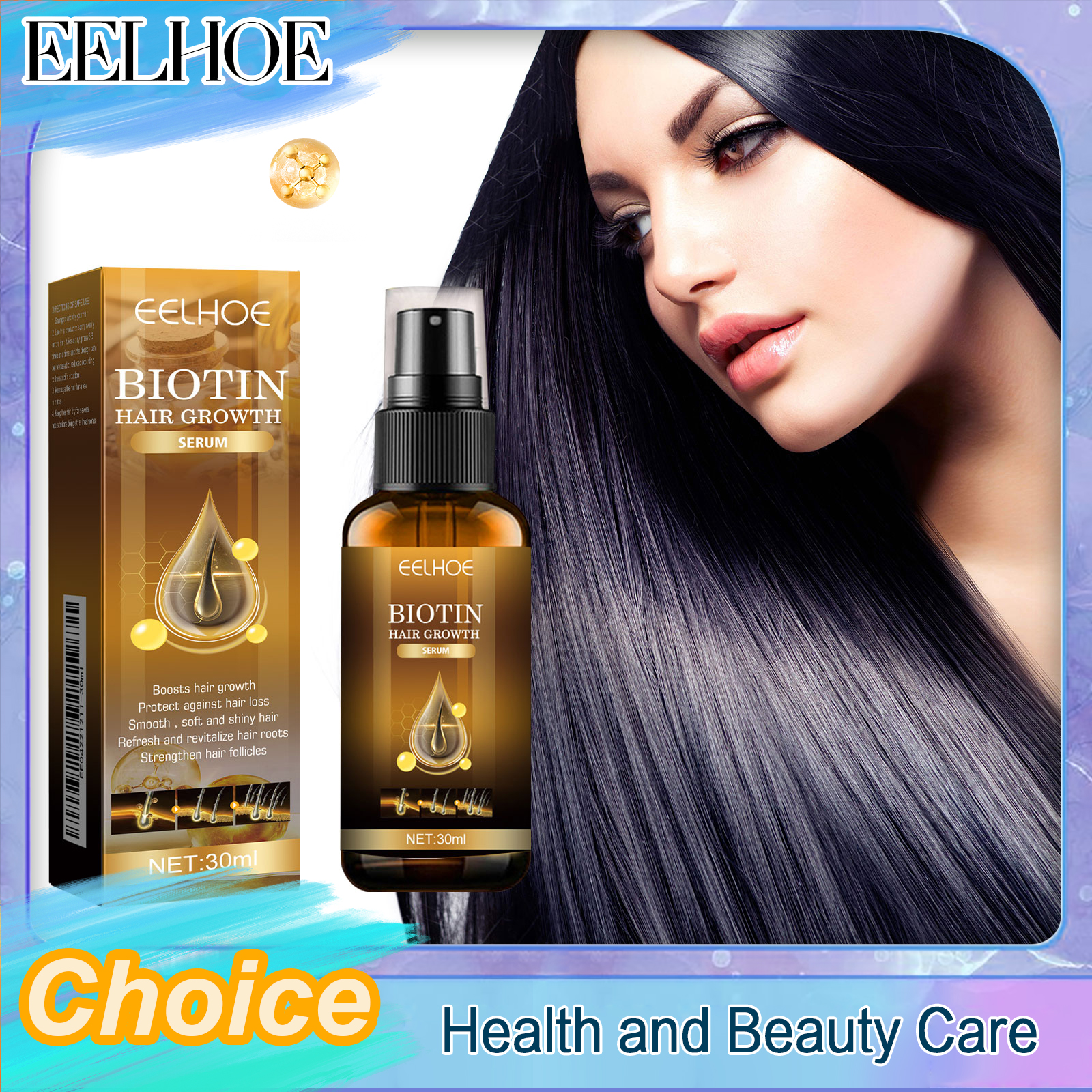 Eelhoe Biotin Hair Growth Spra - Hair Care For Hair Fall incelemesi ve fiyatı