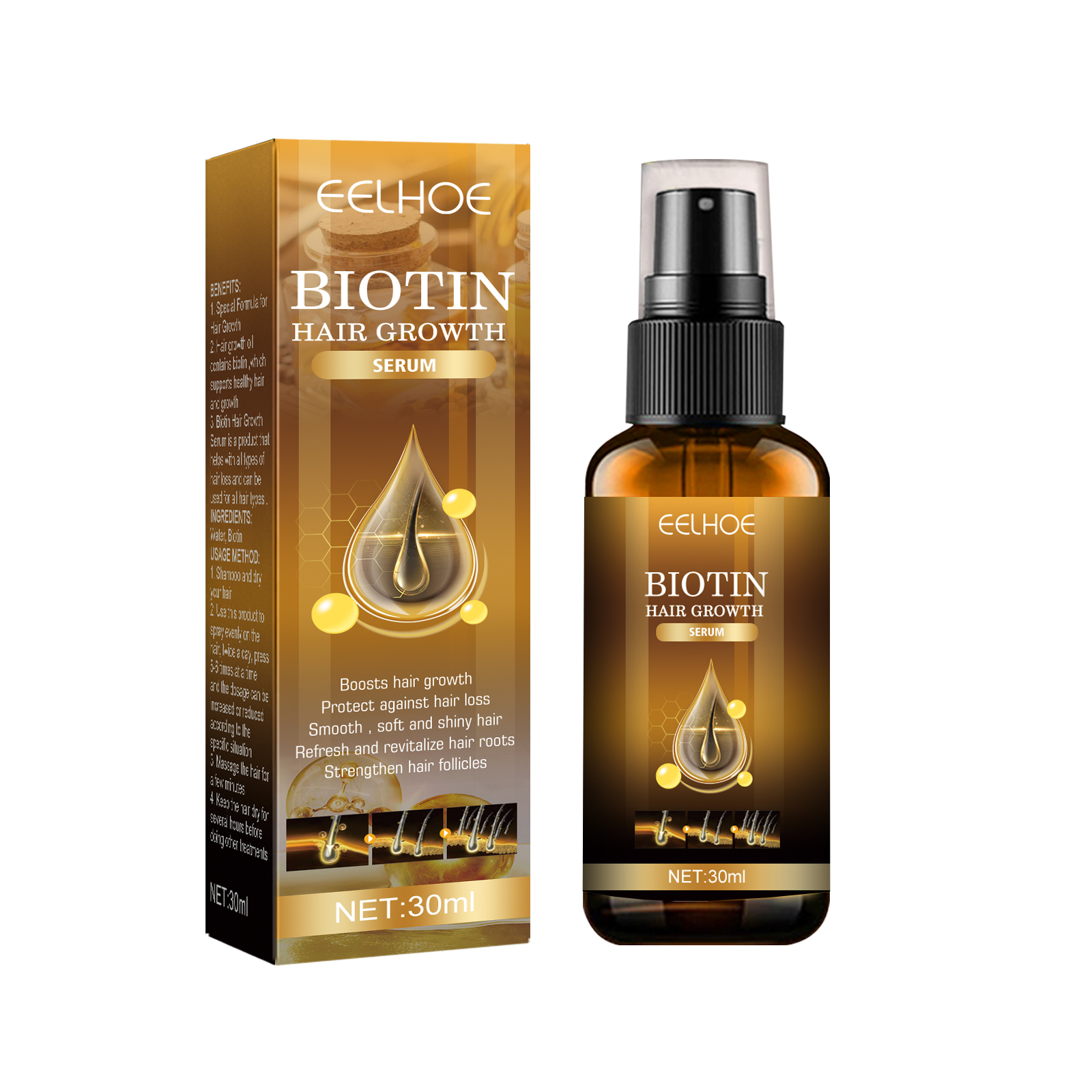 Eelhoe Biotin Hair Growth Spra - Hair Care For Hair Fall incelemesi ve fiyatı