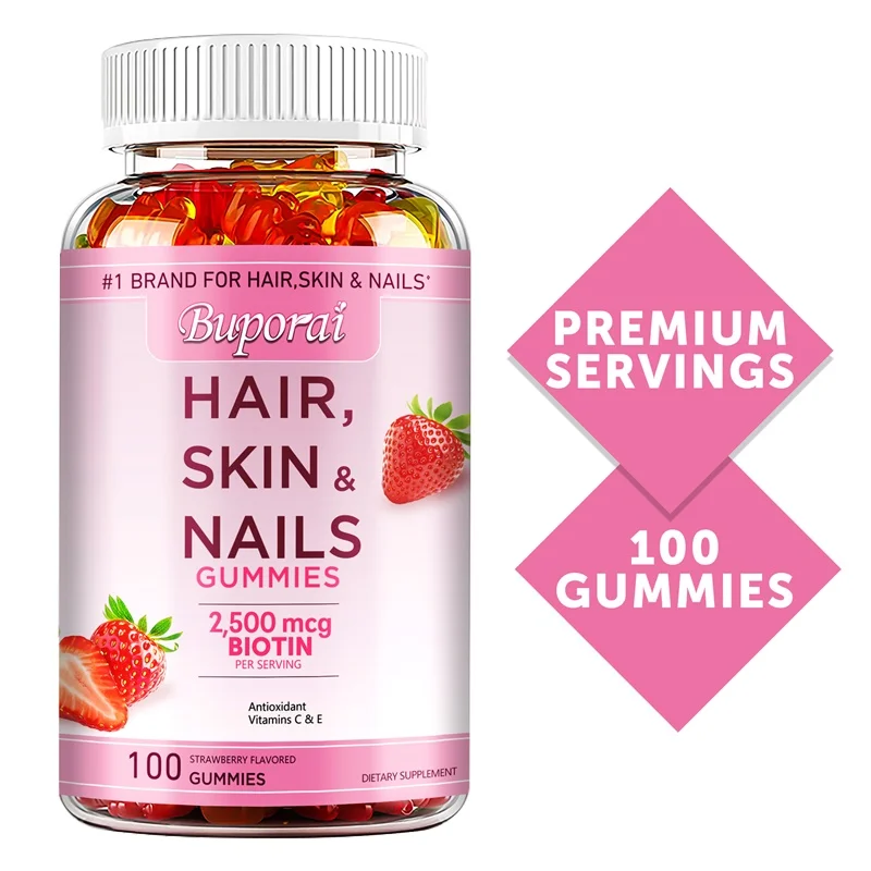 Hair, Skin and Nails Gummies - - Hair Care Gummies incelemesi ve fiyatı