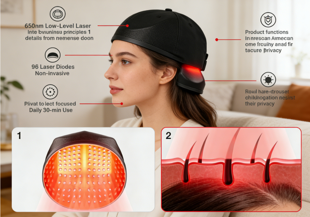 Red Light Therapy Cap for Hair - Hair Care For Hair Fall incelemesi ve fiyatı