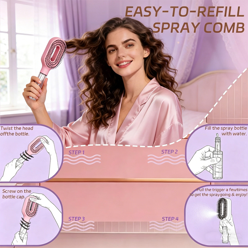 2 in 1 Sprayer Hairbrush Detan - Hair Care Clinic incelemesi ve fiyatı
