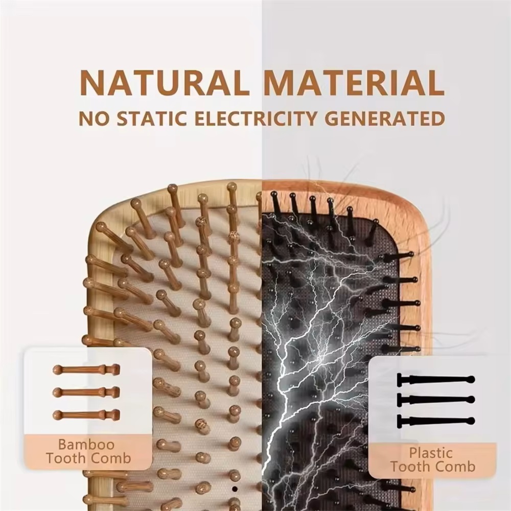 1pc Eco Bamboo Hair Brush Natu - Bamboo Hair Brush incelemesi ve fiyatı