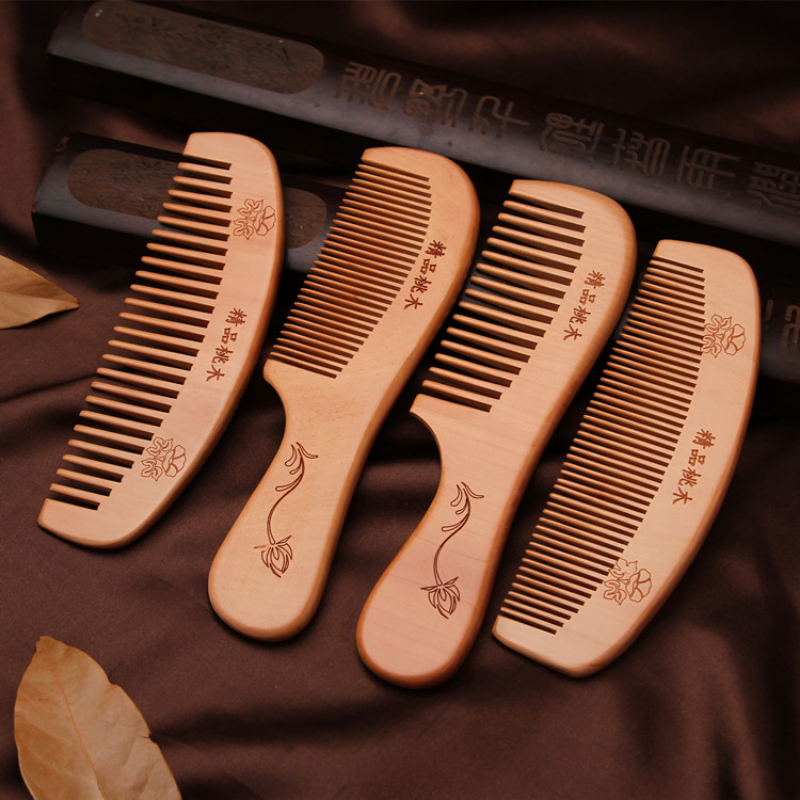 Natural Peach Wood Hair Comb C - Bamboo Hair Brush incelemesi ve fiyatı