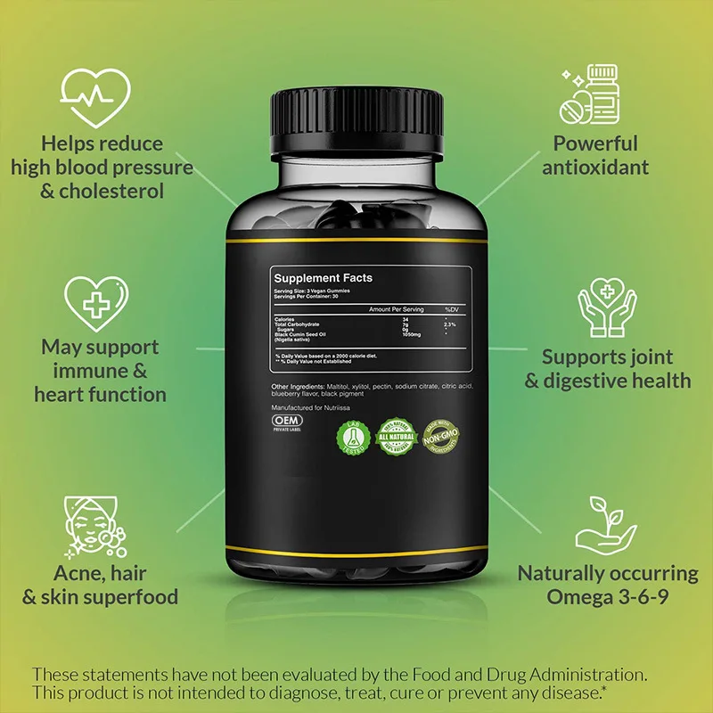 2 Bottle Black Seed Oil Soft C - Hair Care Gummies incelemesi ve fiyatı