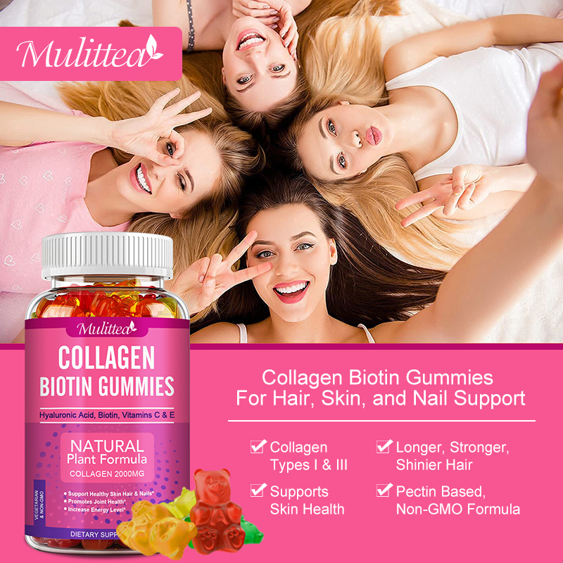 Mulittea Collagen Gummies with - Hair Care Gummies incelemesi ve fiyatı
