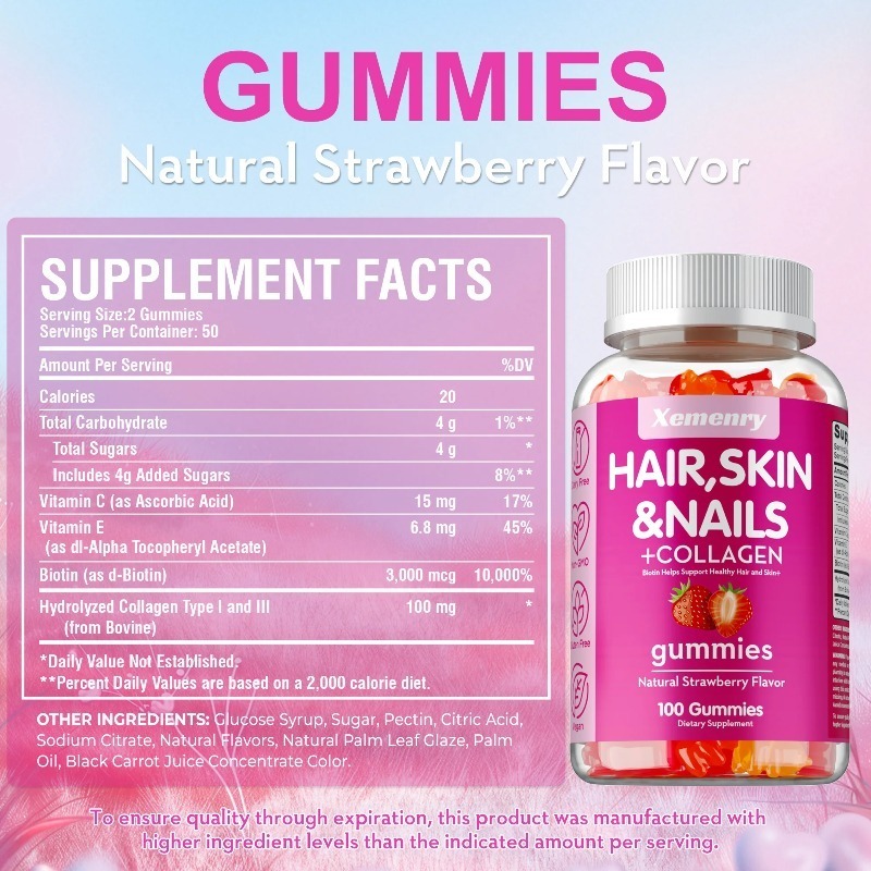 Hair, Skin & Nails Gummies - P - Hair Care Gummies incelemesi ve fiyatı