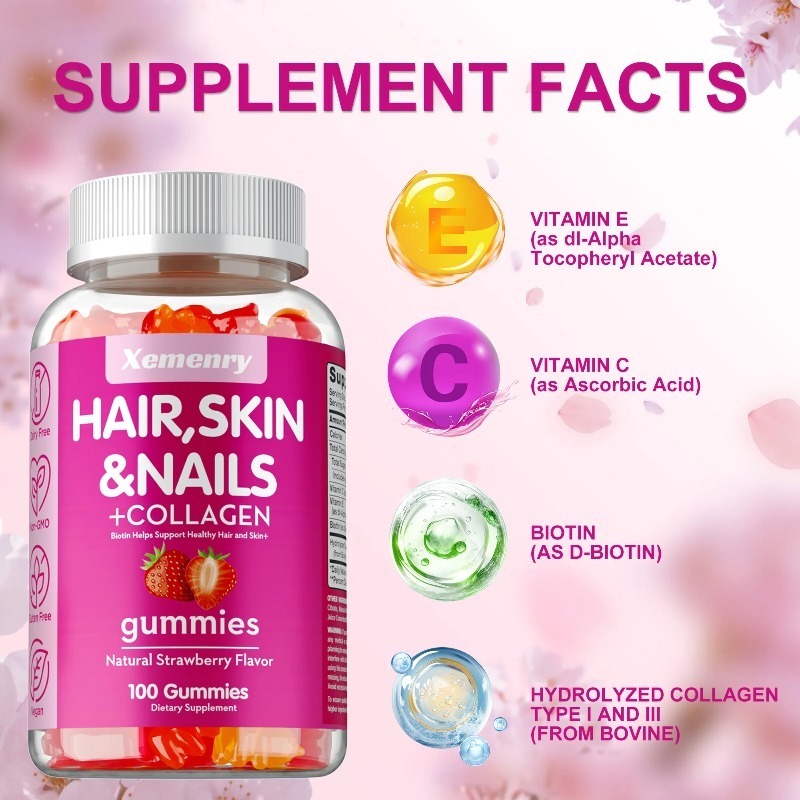 Hair, Skin & Nails Gummies - P - Hair Care Gummies incelemesi ve fiyatı